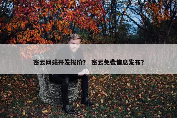 密云网站开发报价？ 密云免费信息发布？