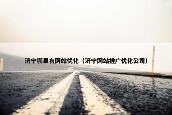 济宁哪里有网站优化（济宁网站推广优化公司）