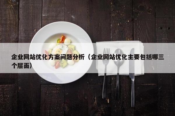 企业网站优化方案问题分析（企业网站优化主要包括哪三个层面）
