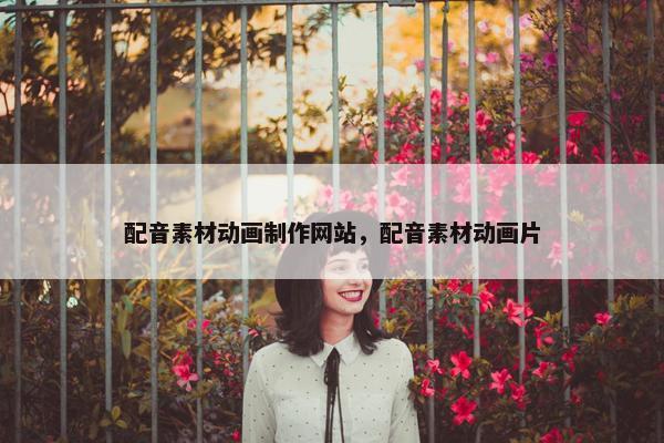 配音素材动画制作网站，配音素材动画片