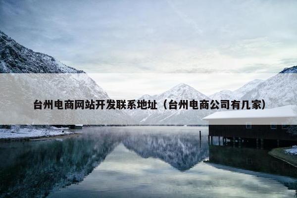 台州电商网站开发联系地址（台州电商公司有几家）