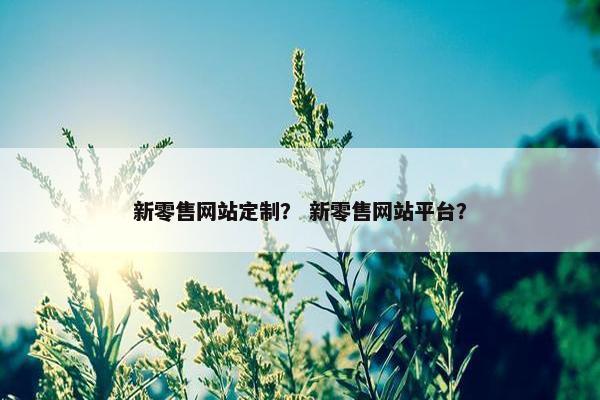 新零售网站定制？ 新零售网站平台？