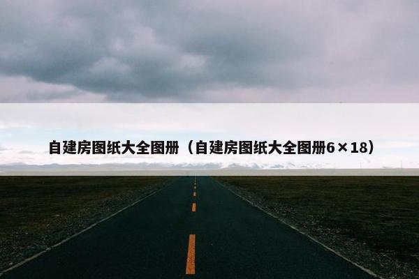 自建房图纸大全图册（自建房图纸大全图册6×18）
