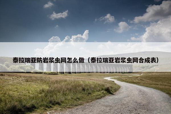 泰拉瑞亚防岩浆虫网怎么做（泰拉瑞亚岩浆虫网合成表）