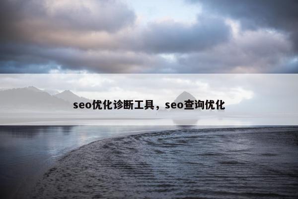 seo优化诊断工具，seo查询优化