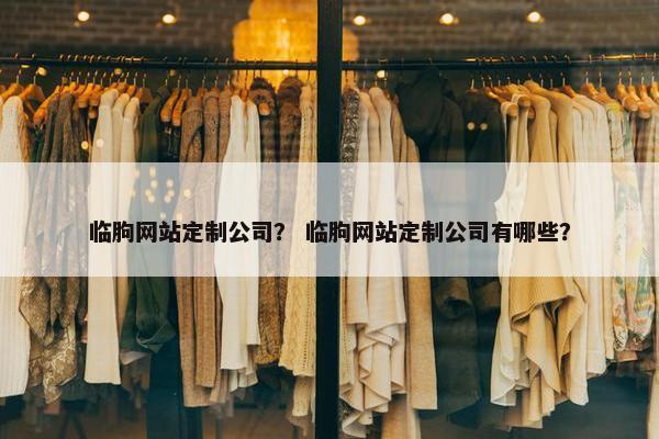 临朐网站定制公司？ 临朐网站定制公司有哪些？