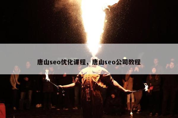 唐山seo优化课程，唐山seo公司教程