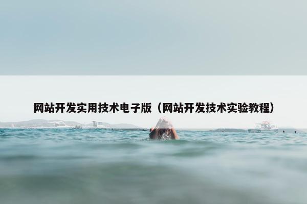 网站开发实用技术电子版（网站开发技术实验教程）