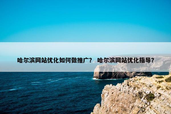 哈尔滨网站优化如何做推广？ 哈尔滨网站优化指导？