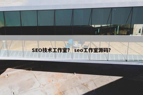SEO技术工作室？ seo工作室源码？