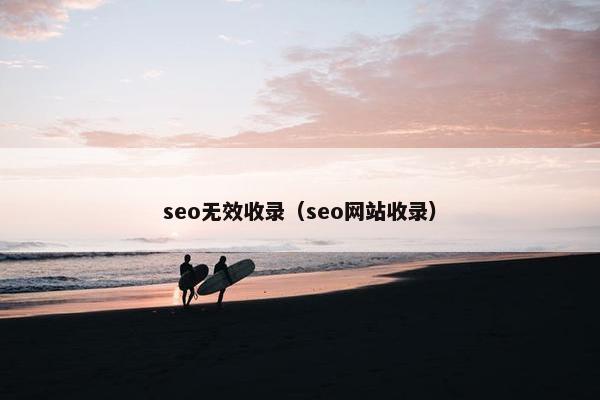 seo无效收录（seo网站收录）