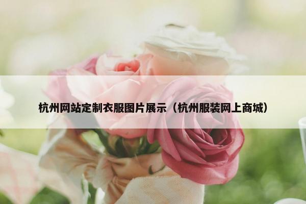 杭州网站定制衣服图片展示（杭州服装网上商城）