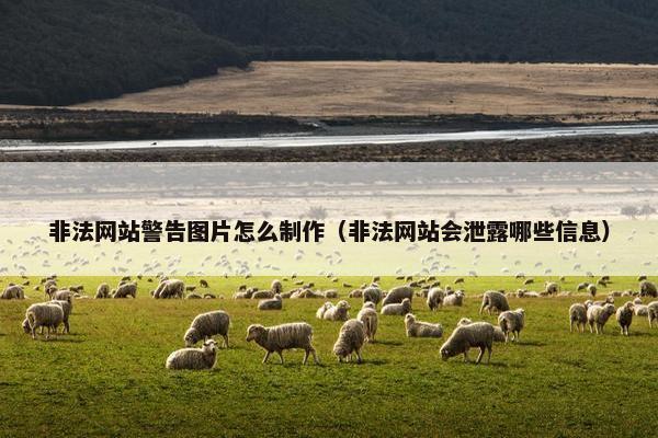 非法网站警告图片怎么制作（非法网站会泄露哪些信息）
