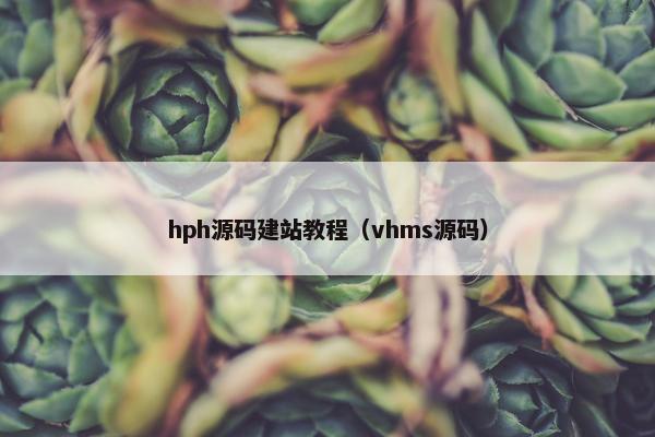 hph源码建站教程（vhms源码）
