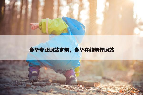 金华专业网站定制，金华在线制作网站