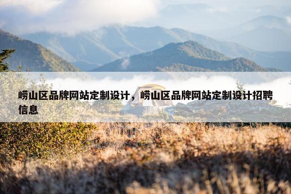 崂山区品牌网站定制设计，崂山区品牌网站定制设计招聘信息