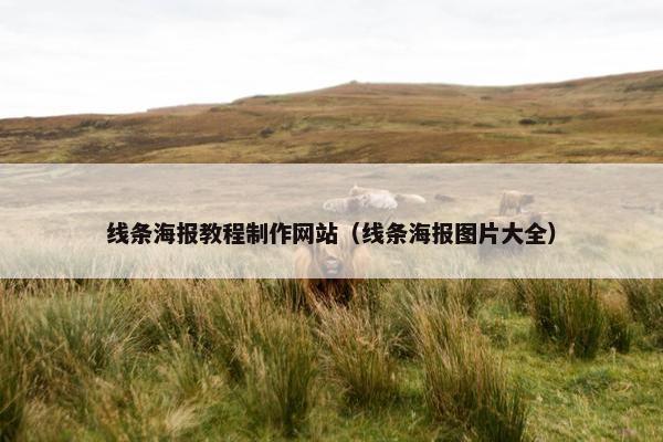 线条海报教程制作网站（线条海报图片大全）