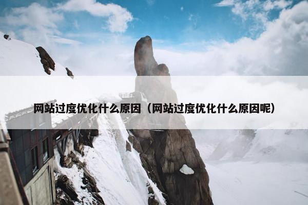 网站过度优化什么原因（网站过度优化什么原因呢）