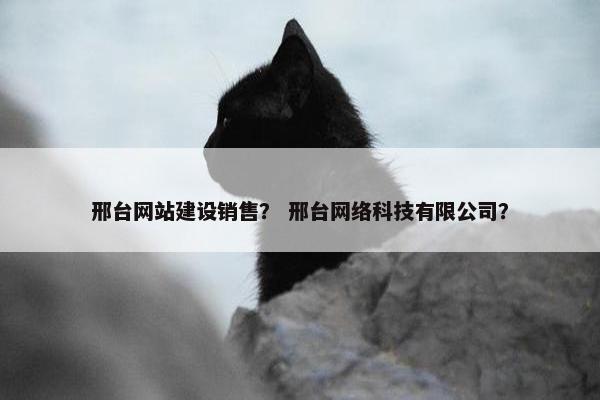 邢台网站建设销售？ 邢台网络科技有限公司？