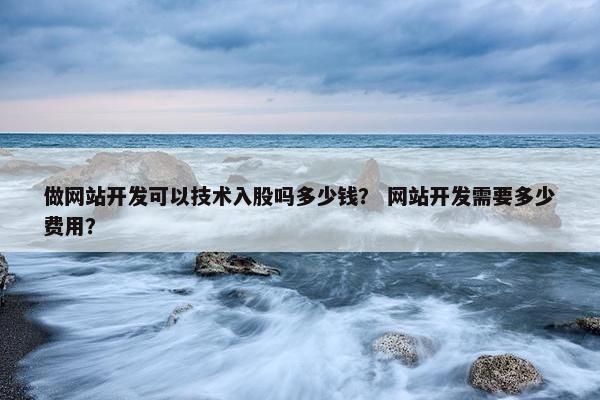 做网站开发可以技术入股吗多少钱？ 网站开发需要多少费用？