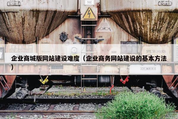 企业商城版网站建设难度（企业商务网站建设的基本方法）
