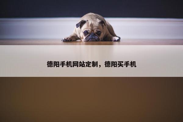 德阳手机网站定制，德阳买手机