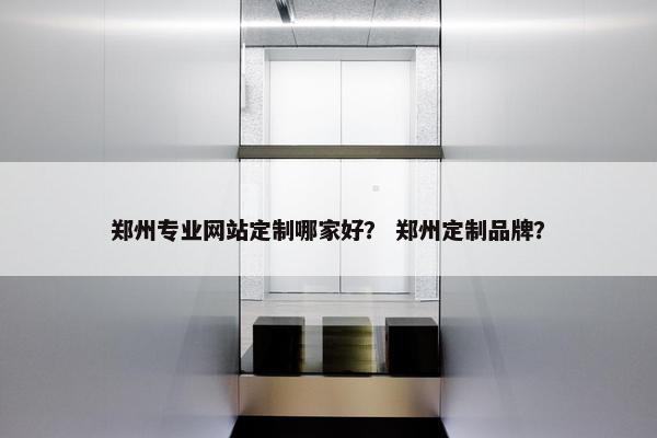 郑州专业网站定制哪家好？ 郑州定制品牌？