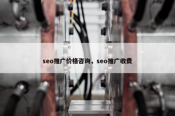seo推广价格咨询，seo推广收费