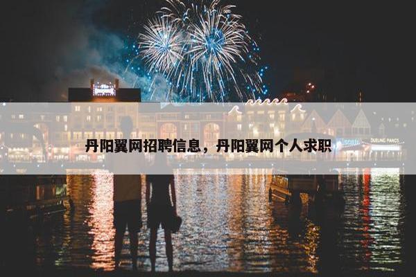 丹阳翼网招聘信息，丹阳翼网个人求职