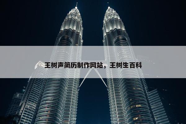 王树声简历制作网站，王树生百科