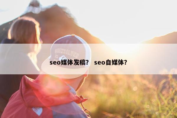 seo媒体发稿？ seo自媒体？