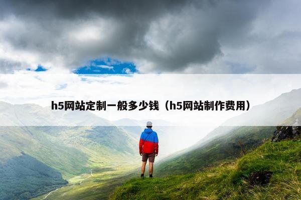 h5网站定制一般多少钱（h5网站制作费用）