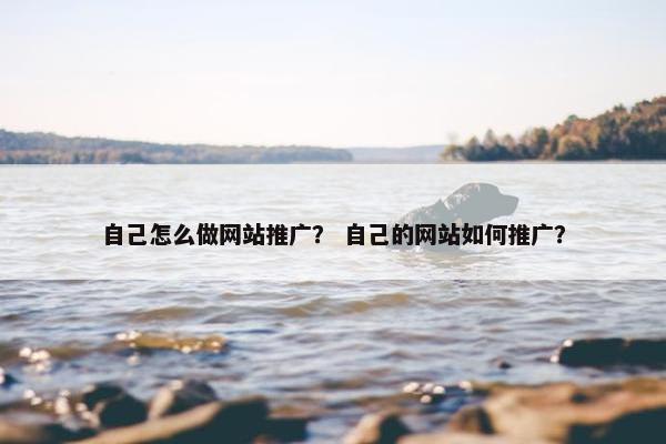 自己怎么做网站推广？ 自己的网站如何推广？