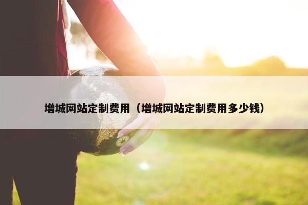 增城网站定制费用（增城网站定制费用多少钱）