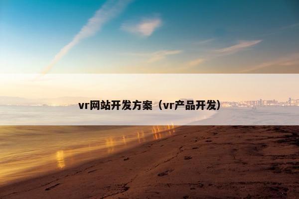vr网站开发方案（vr产品开发）