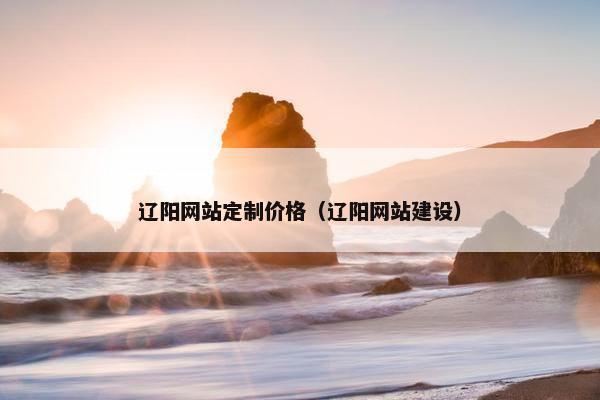 辽阳网站定制价格（辽阳网站建设）