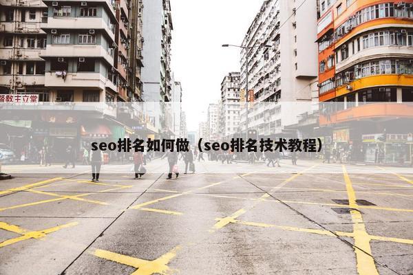 seo排名如何做（seo排名技术教程）