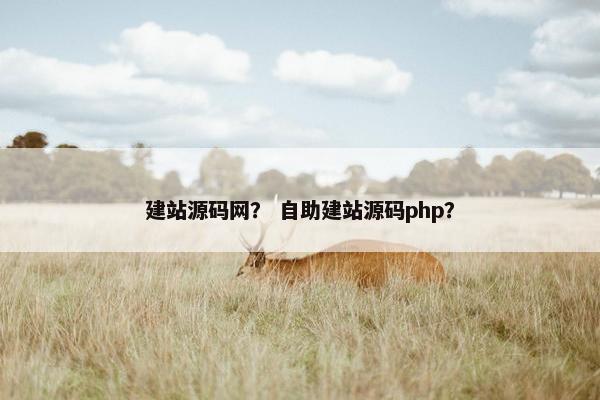 建站源码网？ 自助建站源码php？