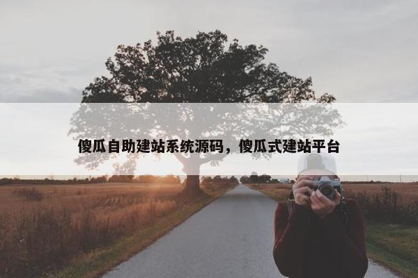 傻瓜自助建站系统源码，傻瓜式建站平台