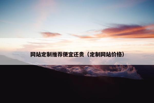 网站定制推荐便宜还贵（定制网站价格）