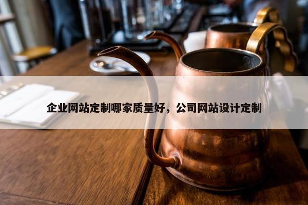 企业网站定制哪家质量好，公司网站设计定制