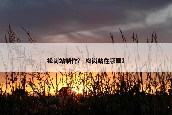 松岗站制作？ 松岗站在哪里？