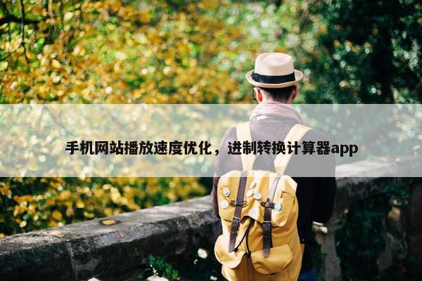 手机网站播放速度优化，进制转换计算器app