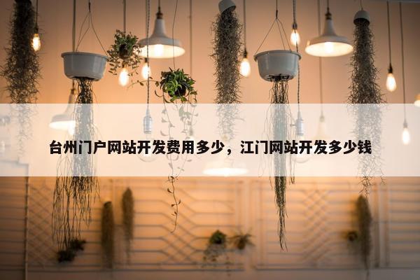 台州门户网站开发费用多少，江门网站开发多少钱