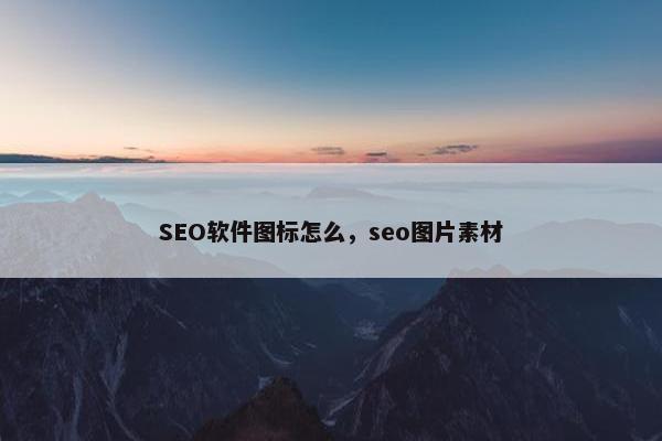SEO软件图标怎么，seo图片素材