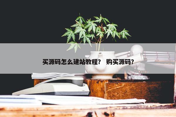 买源码怎么建站教程？ 购买源码？