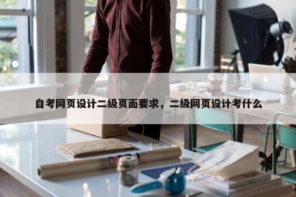 自考网页设计二级页面要求，二级网页设计考什么