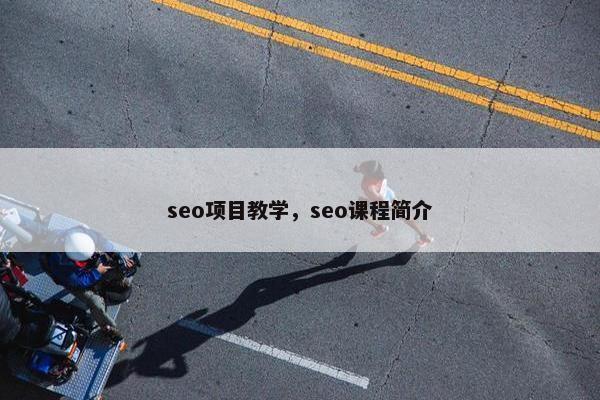 seo项目教学，seo课程简介