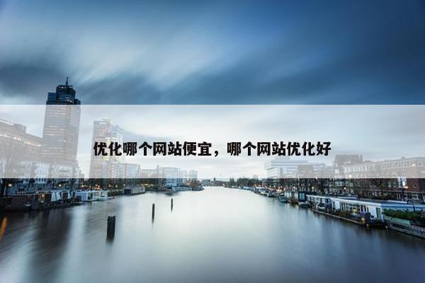 优化哪个网站便宜，哪个网站优化好