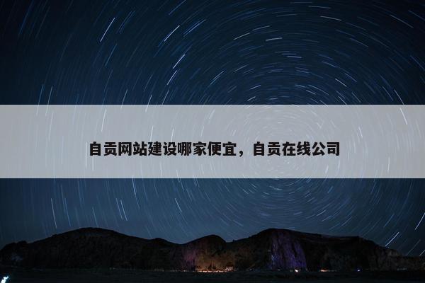 自贡网站建设哪家便宜，自贡在线公司